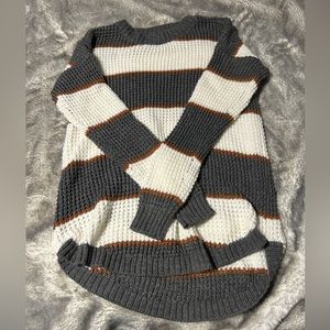 Striped knitted sweater